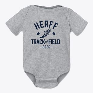 Herff Elementary School Track and Field Baby Onesie