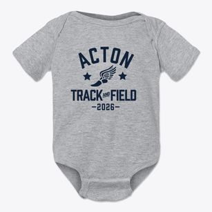 Acton Middle School Track and Field Baby Onesie
