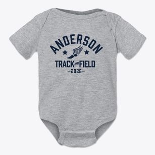 Anderson Elementary School Track and Field Baby Onesie