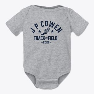 J P Cowen Primary School Track and Field Baby Onesie