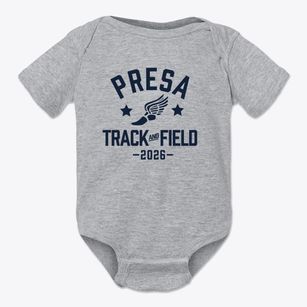 Presa Elementary School Track and Field Baby Onesie