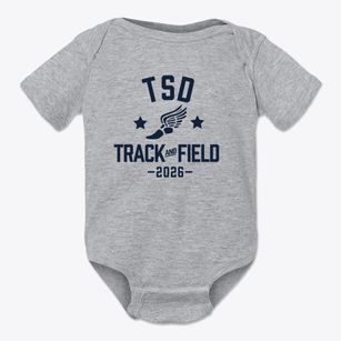Texas School For The Deaf Track and Field Baby Onesie