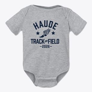Haude Elementary School Track and Field Baby Onesie