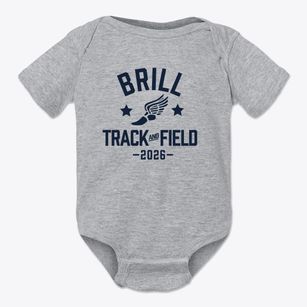 Brill Elementary School Track and Field Baby Onesie
