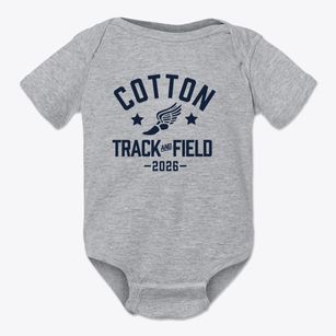 Cotton Center School Track and Field Baby Onesie