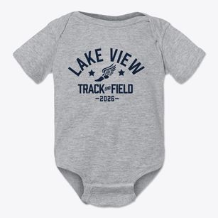 Lake View Elementary School Track and Field Baby Onesie