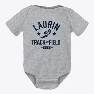Laurin Middle School Track and Field Baby Onesie