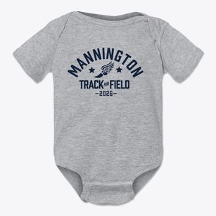 Mannington Middle School Track and Field Baby Onesie