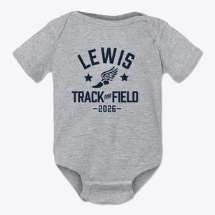 Lewis Elementary School Track and Field Baby Onesie