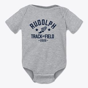 Rudolph Elementary School Track and Field Baby Onesie
