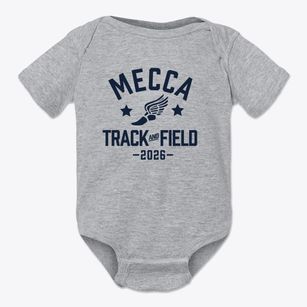Mecca Elementary School Track and Field Baby Onesie