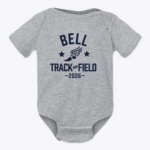 Bell Middle School Track and Field Baby Onesie