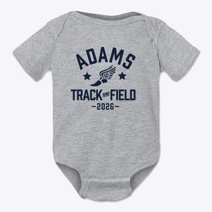 Adams Elementary School Track and Field Baby Onesie