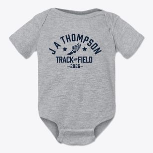 J A Thompson Elementary School Track and Field Baby Onesie