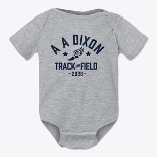 A A Dixon Elementary School Track and Field Baby Onesie