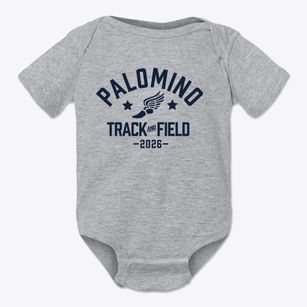 Palomino Elementary School Track and Field Baby Onesie