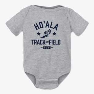 Ho'ala School Track and Field Baby Onesie
