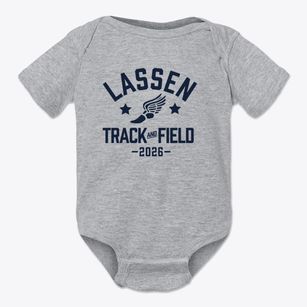 Lassen Elementary School Track and Field Baby Onesie