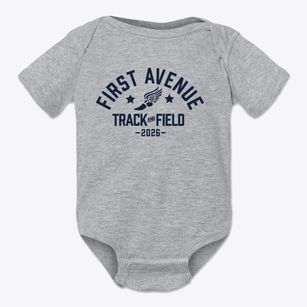 First Avenue Elementary School Track and Field Baby Onesie