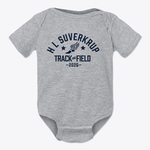 H L Suverkrup School Track and Field Baby Onesie