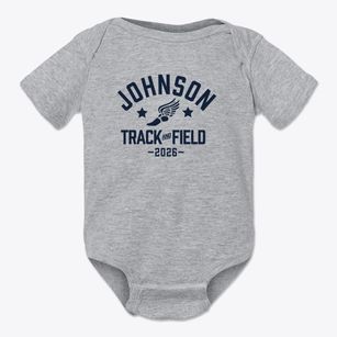 Johnson Elementary School Track and Field Baby Onesie