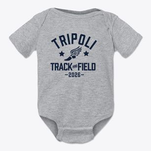 Tripoli Junior & Senior High School Track and Field Baby Onesie