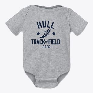 Hull Christian School Track and Field Baby Onesie