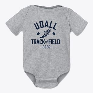 Udall Elementary School Track and Field Baby Onesie