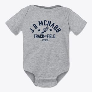 J B Mcnabb Middle School Track and Field Baby Onesie