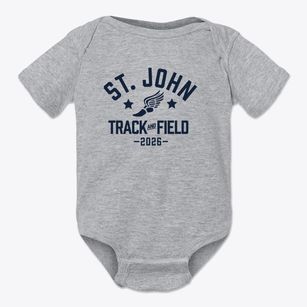 Saint John Elementary School Track and Field Baby Onesie