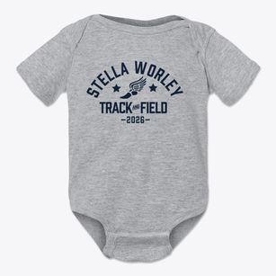 Stella Worley Middle School Track and Field Baby Onesie