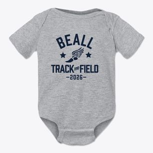 Beall Elementary School Track and Field Baby Onesie