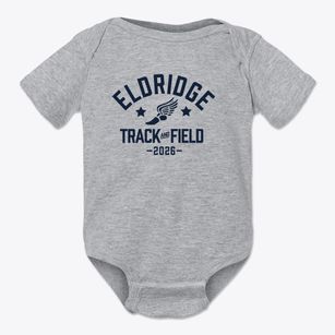 Eldridge Kindergarten School Track and Field Baby Onesie