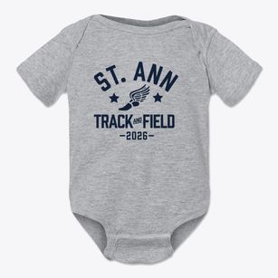 St. Ann Parish Track and Field Baby Onesie