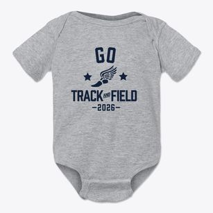 Go Like The Wind School Track and Field Baby Onesie