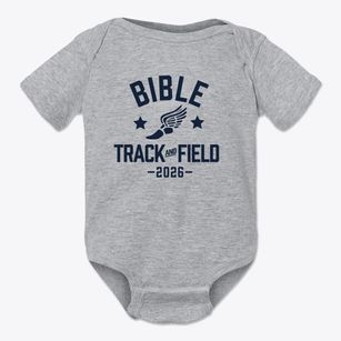 Bible Baptist School Track and Field Baby Onesie