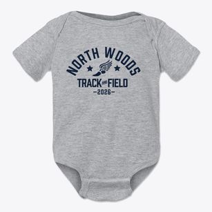 North Woods High School Track and Field Baby Onesie