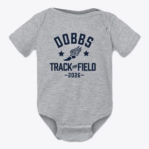 Dobbs Elementary School Track and Field Baby Onesie