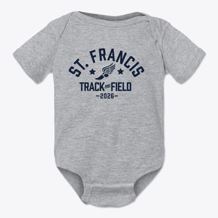 Saint Francis Primary School Track and Field Baby Onesie