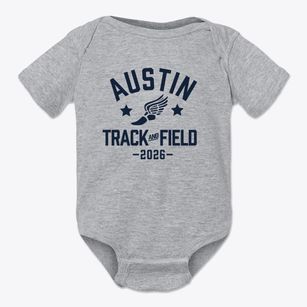 Austin Elementary School Track and Field Baby Onesie