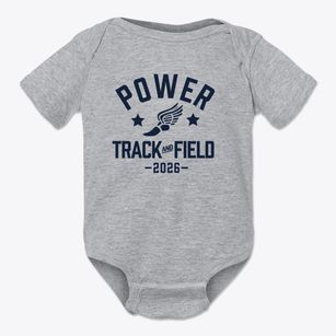 Power Memorial Academy Track and Field Baby Onesie