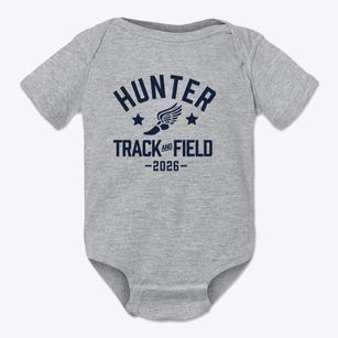 Hunter College Elementary School Track and Field Baby Onesie