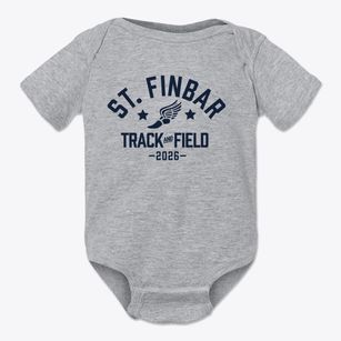 Saint Finbar Elementary School Track and Field Baby Onesie