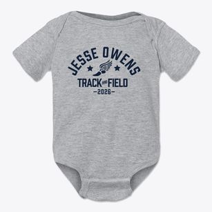 Ps 26 The Jesse Owens School Track and Field Baby Onesie