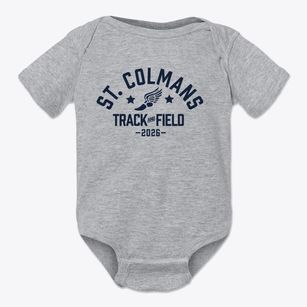 Saint Colmans Home School Track and Field Baby Onesie