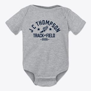 Ps 52 J C Thompson Track and Field Baby Onesie