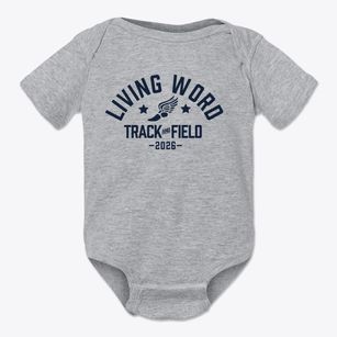 Living Word Academy Track and Field Baby Onesie