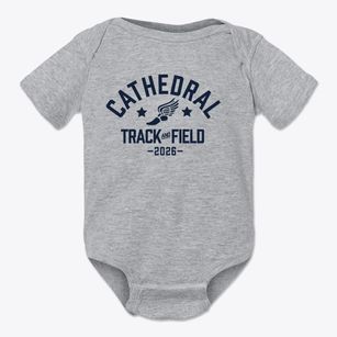 Cathedral School Track and Field Baby Onesie