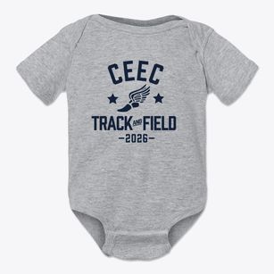 Charlotte Engineering Early College Track and Field Baby Onesie