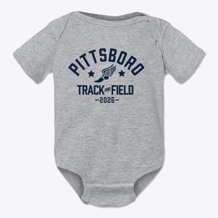 Pittsboro Elementary School Track and Field Baby Onesie